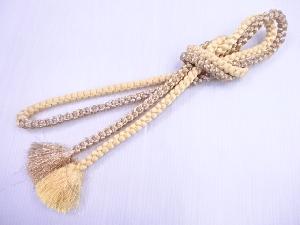 リサイクル　和装小物　帯締め　金銀糸　フォーマル　正絹　手組　四つ丸組